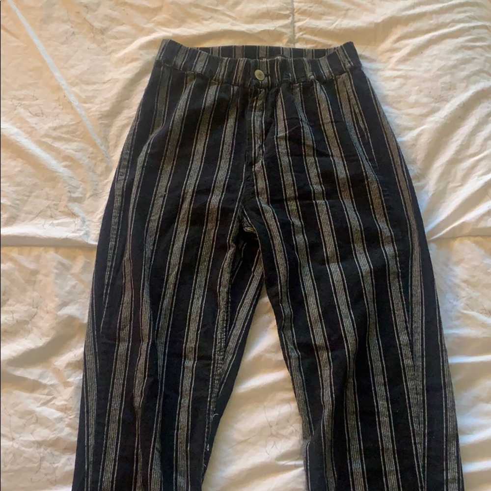 Brandy Melville black striped pants